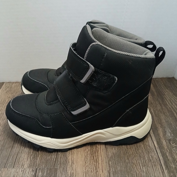 Kids Black and Gray Winter Boots - Picture 4 of 10